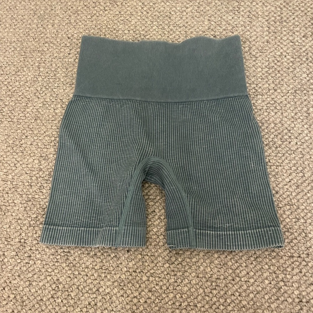 Teal Ribbed Bikers
